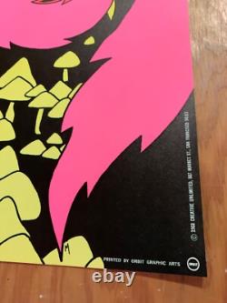 Golden Dawn Power Plant Original Vintage 1968 Blacklight Poster SUPER COOL