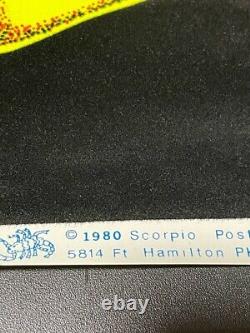 Grateful Dead flocked blacklight poster Scorpio Posters circa 1980 23x35 unused