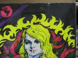 Green Eyed Lady Vintage black light Poster Vintage 1972 Psychedelic 14138