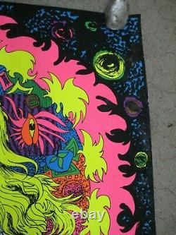 Green eyed lady 1970's black light poster vintage psychedelic C1958