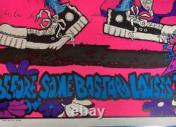 HAVE A NICE DAY. B 1973 VINTAGE BLACKLIGHT HEADSHOP POSTER By AA SALES -NICE