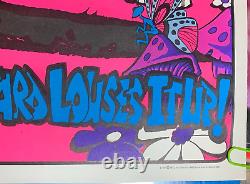 HAVE A NICE DAY. B 1973 VINTAGE BLACKLIGHT HEADSHOP POSTER By AA SALES -NICE