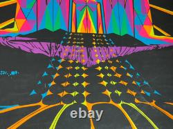 HOUSE OF STONE 1969 VINTAGE BLACKLIGHT THIRD EYE POSTER #920 By Michael Rhodes