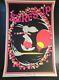 Htf Vintage Snoopy Surf's Up 1970s Black Light Poster 23 X 35 Screenprint Surfer