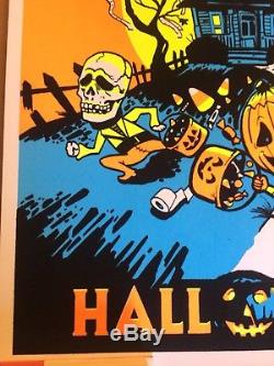 Halloween Blacklight Poster John Carpenter Michael Myers 1978 Mondo 18x24