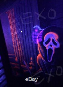 Halloween Myers Jaws Friday 13th Freddy Mondo Scream Blacklight Art Print poster