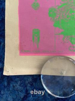 Hambly Studios #11 Psychedelic Black Light Poster c. 1960s Santa Clara Print