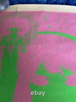 Hambly Studios #11 Psychedelic Black Light Poster c. 1960s Santa Clara Print