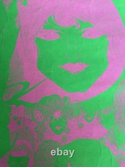Hambly Studios #11 Psychedelic Black Light Poster c. 1960s Santa Clara Print