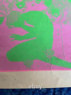 Hambly Studios #11 Psychedelic Black Light Poster c. 1960s Santa Clara Print