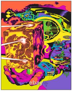 Hand of Shiva LORD OF LIGHT Blacklight Print Jack Kirby / Barry Geller SIGNED