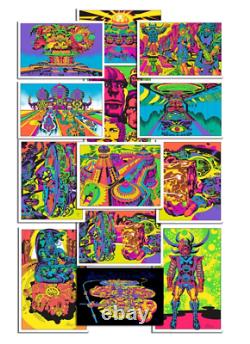 Hand of Shiva LORD OF LIGHT Blacklight Print Jack Kirby / Barry Geller SIGNED