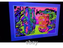 Hand of Shiva LORD OF LIGHT Blacklight Print Jack Kirby / Barry Geller SIGNED