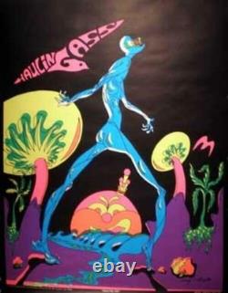 Hauling Ass Vintage Blacklight Poster 1971 Original 20x27