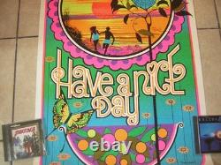 Have A Nice Day Poster Blacklight 1970 Vintage Star City Psychedelic