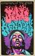 Hendrix 1969 Blacklight Poster Signed By Dale Beeghly