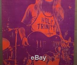 Holy Trinity Vintage Poster Blacklight Leon Russell Psychedelic 1970s Pin-up UV