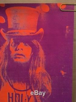 Holy Trinity Vintage Poster Blacklight Leon Russell Psychedelic 1970s Pin-up UV