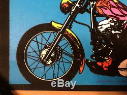 Hopper Finger Original Vintage Poster Dennis Hopper Easy Rider BlackLight 1970