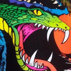 Horror Monster Zombie Blacklight Poster Velvet USA Vintage 34.6 x 23.2 in