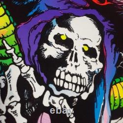 Horror Monster Zombie Blacklight Poster Velvet USA Vintage 34.6 x 23.2 in