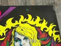 Hot Girl Sexy Babe Blacklight Vintage Poster Cosmic Universe Hot Blonde 1972