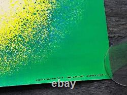 Hot Girl Sexy Babe Vintage Blacklight Poster GREEN EYED LADY Pro Arts 1971