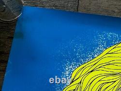 Hot Girl Sexy Babe Vintage Blacklight Poster GREEN EYED LADY Pro Arts 1971