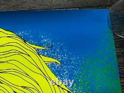 Hot Girl Sexy Babe Vintage Blacklight Poster GREEN EYED LADY Pro Arts 1971