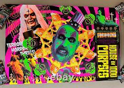 House Of 1000 Corpses Screen Print Poster Matt Ryan Tobin Black light Inks XX/75