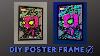 How To Make An Easy Poster Frame Funko Pop Blacklight Posters Spider Man U0026 Dr Strange