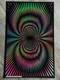 Implosion Optical Illusion Vintage Poster Blacklight Flocked 1973 Pro Arts