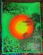 In The Evening Vintage 1970 Blacklight Poster By Synthetic Trip Mccully -nice