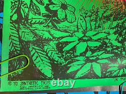 IN THE EVENING VINTAGE 1970 BLACKLIGHT POSTER By SYNTHETIC TRIP McCULLY -NICE