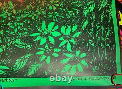IN THE EVENING VINTAGE 1970 BLACKLIGHT POSTER By SYNTHETIC TRIP McCULLY -NICE