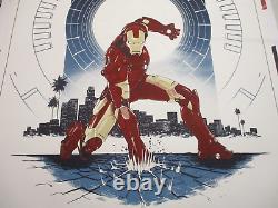 IRON MAN POSTER MAT FERGUSON LMT ED 154/300 BLACK LIGHT 24x36 PARAMOUNT MARVEL