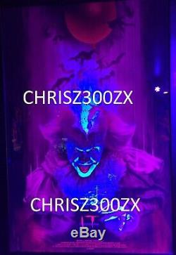 IT Chapter One You'll Float Too Barret Chapman Poster Blacklight 24x36 Mondo