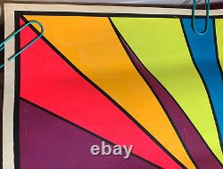 I AM LIGHT! VINTAGE 1969 DICK DAGRES BLACKLIGHT POSTER By Marina Jimenez -NICE