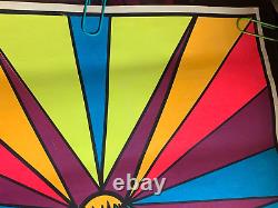 I AM LIGHT! VINTAGE 1969 DICK DAGRES BLACKLIGHT POSTER By Marina Jimenez -NICE