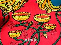 I AM LIGHT! VINTAGE 1969 DICK DAGRES BLACKLIGHT POSTER By Marina Jimenez -NICE