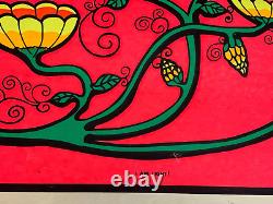 I AM LIGHT! VINTAGE 1969 DICK DAGRES BLACKLIGHT POSTER By Marina Jimenez -NICE