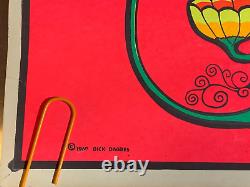 I AM LIGHT! VINTAGE 1969 DICK DAGRES BLACKLIGHT POSTER By Marina Jimenez -NICE