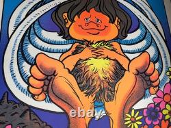 I CAN'T BELIEVE I ATE THAT VINTAGE 1972 BLACKLIGHT HEADSHOP POSTER By STAR CITY