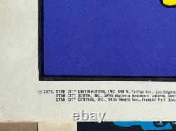 I CAN'T BELIEVE I ATE THAT VINTAGE 1972 BLACKLIGHT HEADSHOP POSTER By STAR CITY