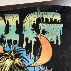 I DIG YOUR BODY Zombie Blacklight Poster Flocked Velvet Vintage 1970s Nate Owens