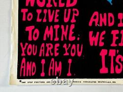 I DO MY THING YOU DO YOUR THING Perls Blacklight Vintage Poster Black Power BLM