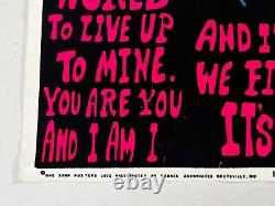 I DO MY THING YOU DO YOUR THING Perls Blacklight Vintage Poster Black Power BLM