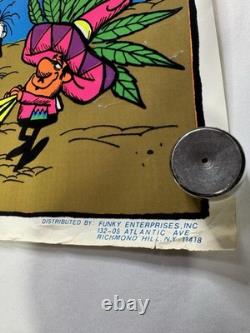 I Get High Original 1973 Poster 23x35 Black Light Vintage Funk Stoner Head Shop