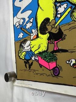 I Get High Original 1973 Poster 23x35 Black Light Vintage Funk Stoner Head Shop