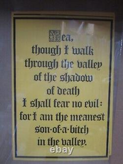 I Walk Through The Valley Of Death Black Light Vintage Poster 1971 Cng3273